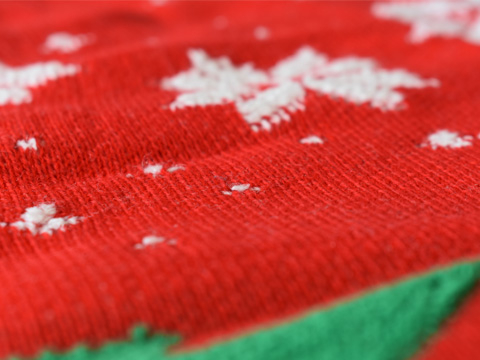 Weihnachtspullover detail