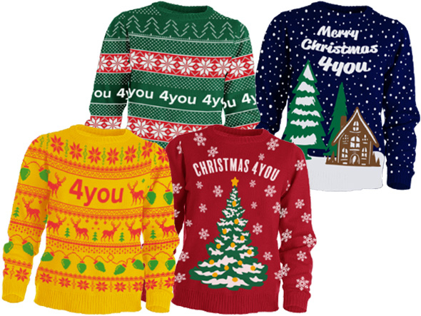 Möchten Sie diese einzigartigen Weihnachtspullover auch bestellen?